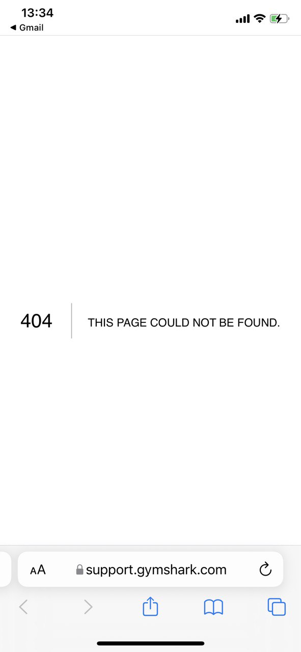 Aparece un error 404 después de hacer clic en el botón “Soporte”