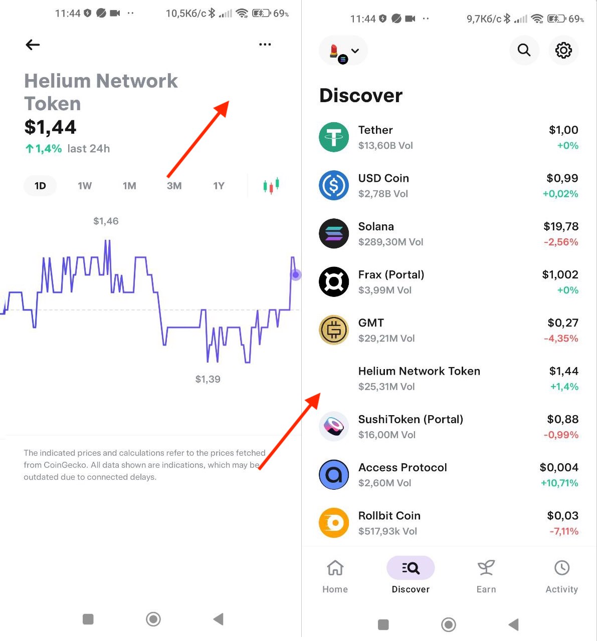 A Helium Network Token le falta su icono