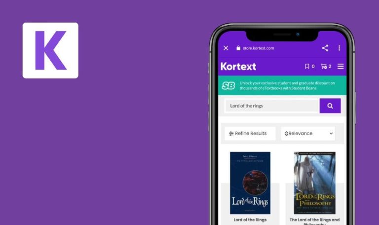 Errores encontrados en Kortext ebooks & etextbooks para Android