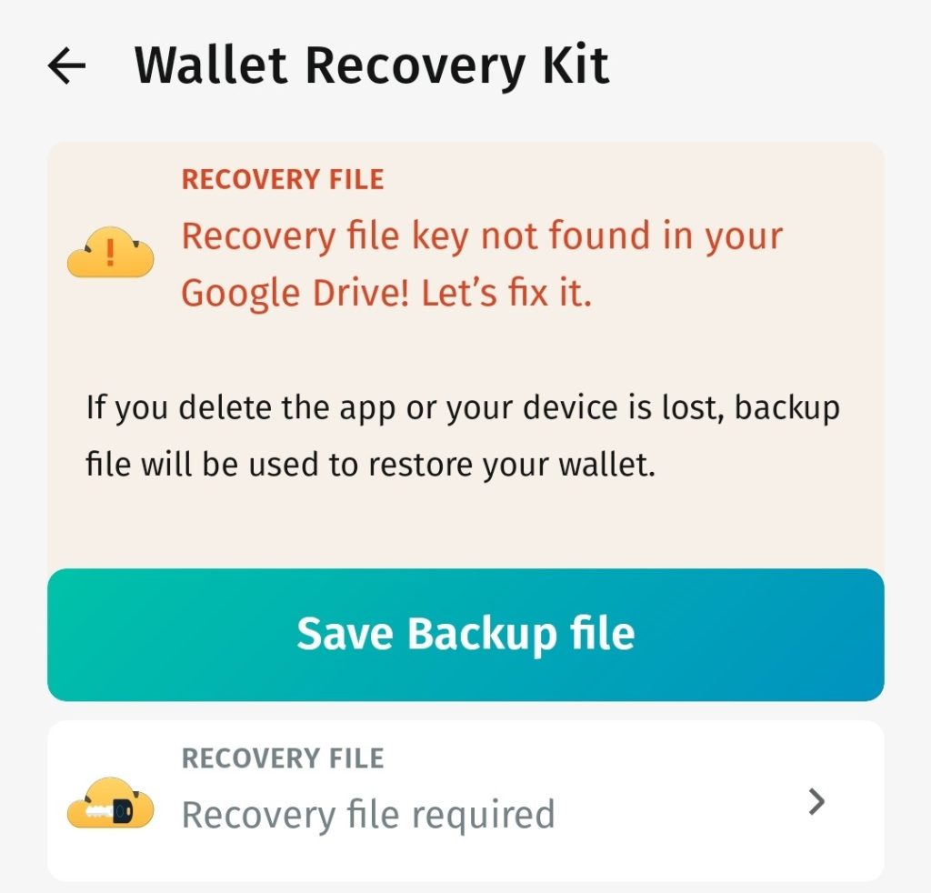 No se han encontrado errores tras eliminar el archivo de recuperación de Google Drive