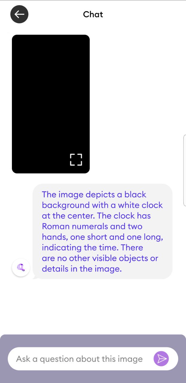 Se reconoce una descripción incorrecta para una imagen completamente negra