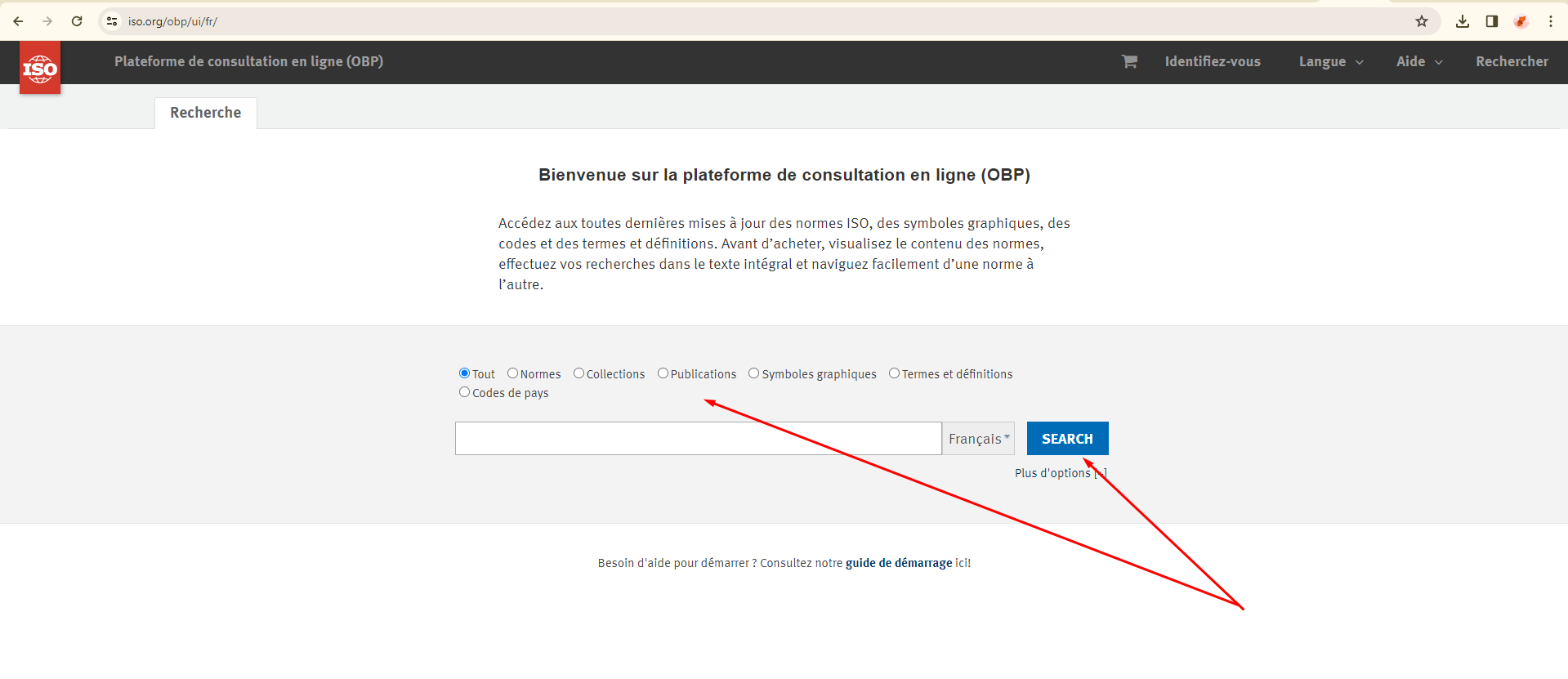 La página OBP no está correctamente traducida al francés