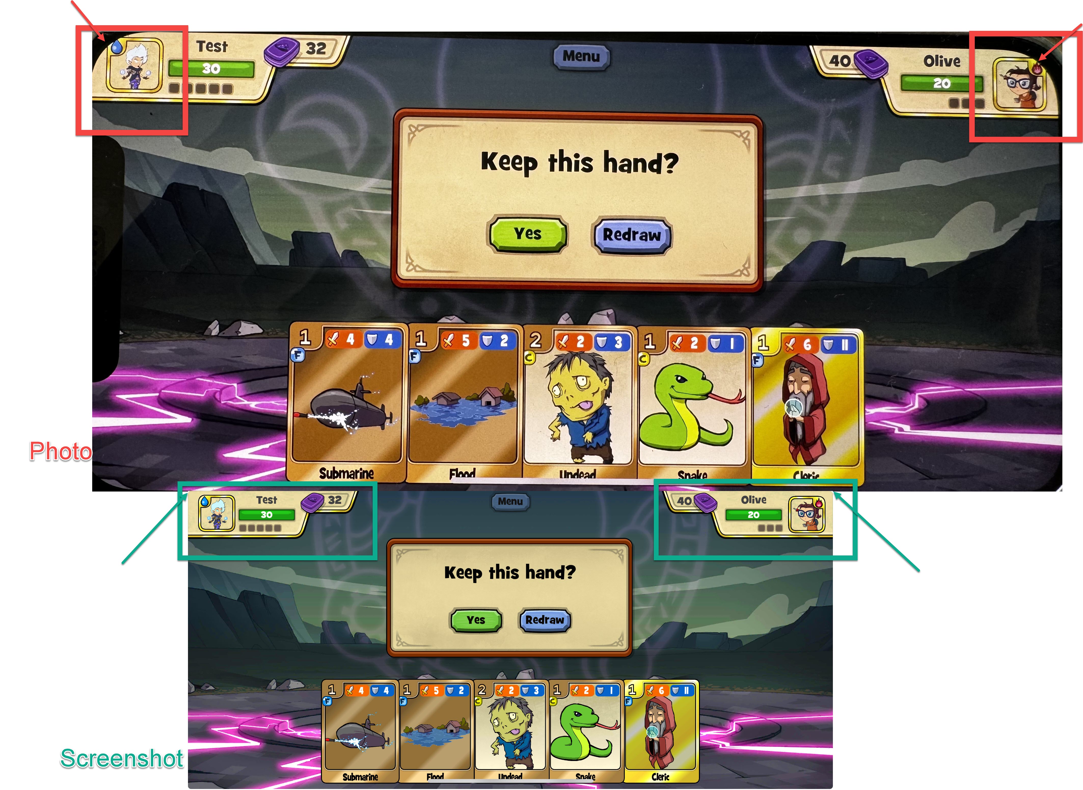 La pantalla del juego no se adapta a la disposición de los gadgets