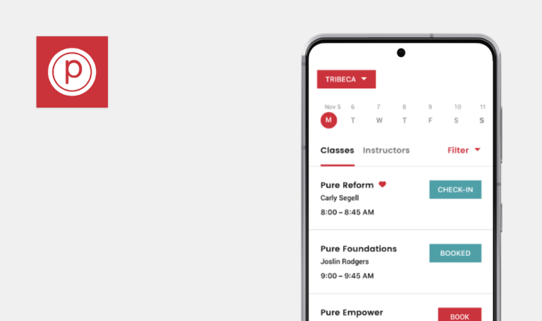 Errores encontrados en Pure Barre para Android