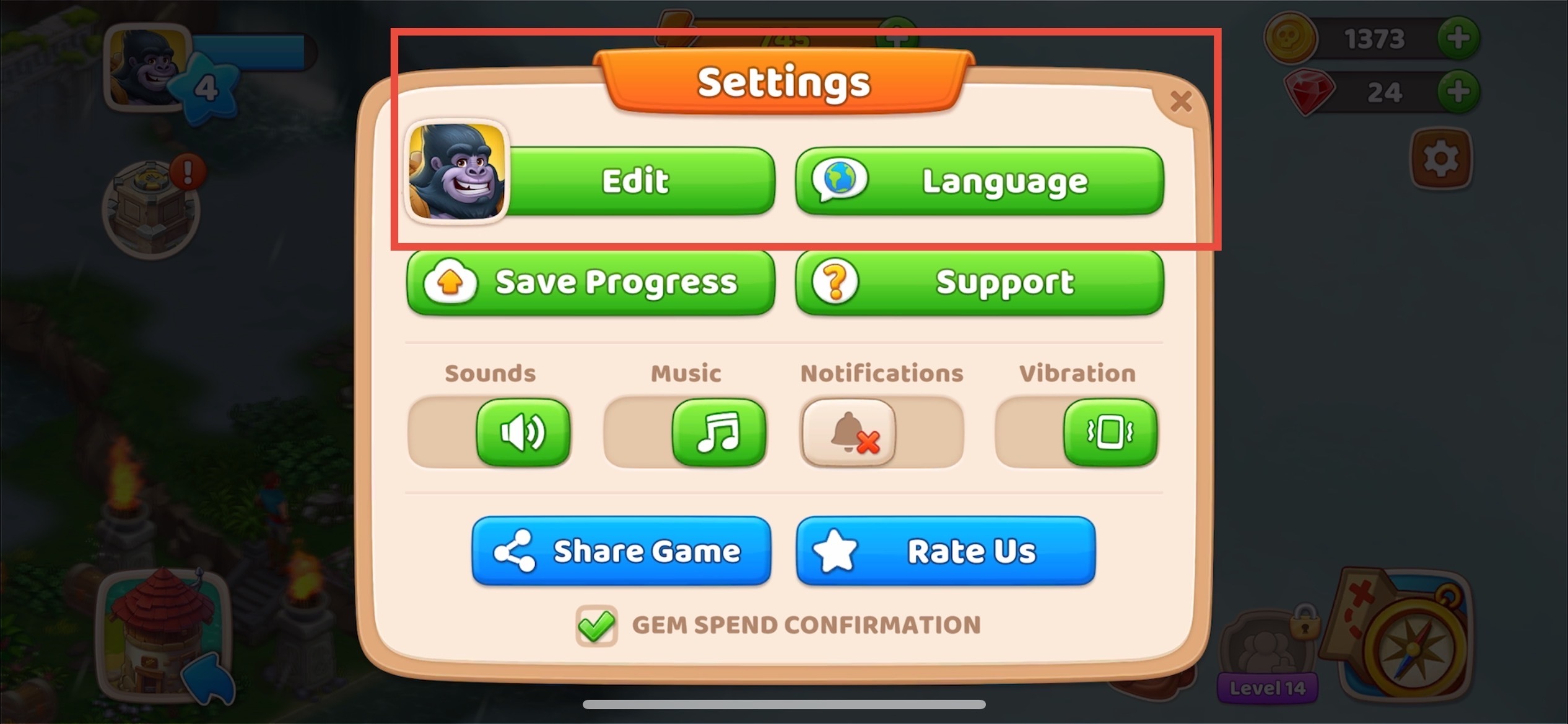 El nombre del usuario no se muestra en la pantalla principal de configuración
