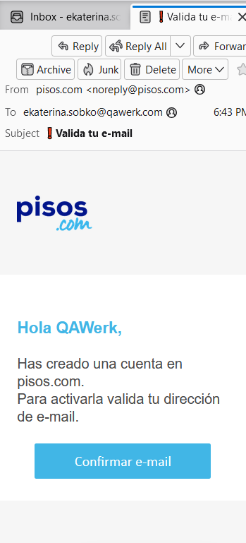 Correos electrónicos de activación enviados en español a pesar de la preferencia de idioma inglés